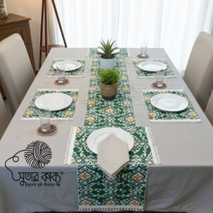Sutar Kabbo Hand-Loomed Aesthetic Table Runner
