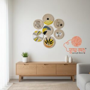 Sutar Kabbo Hand-Printed Jute Wall Decor