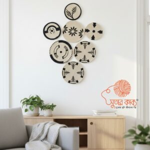 Sutar Kabbo Hand-Printed Jute Wall Decor