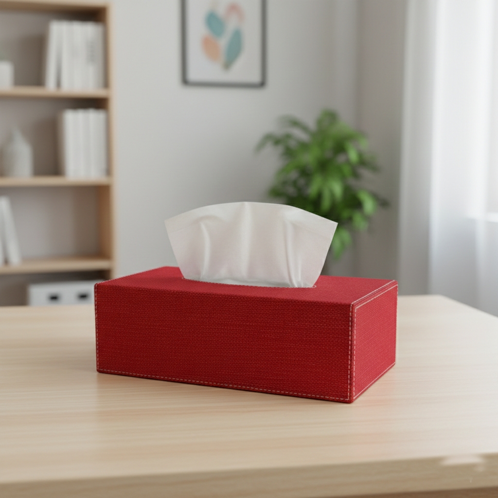 Jute Tissue Box Holder