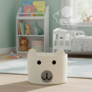 Handmade Jute Rope Kids Storage Basket